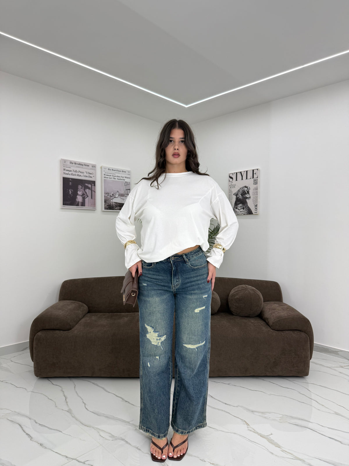 JEANS LESSY WIDE LEG