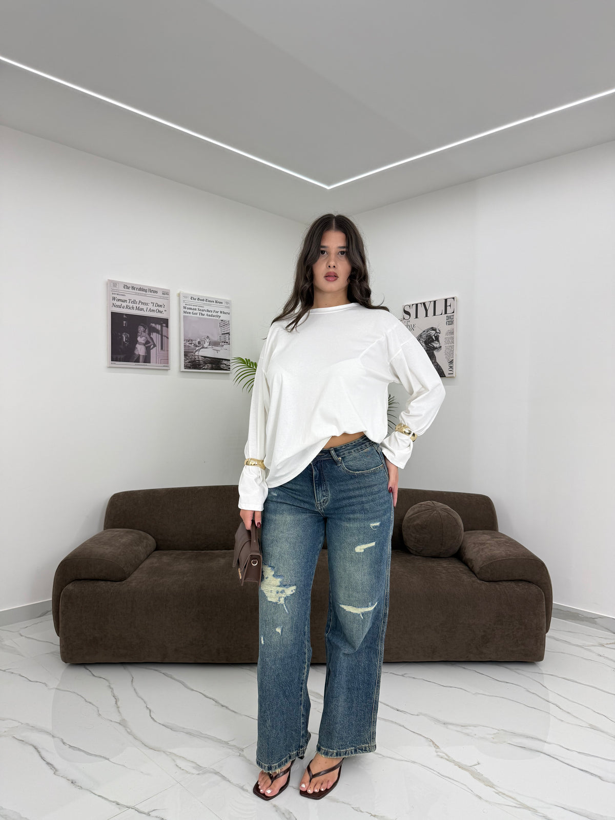 JEANS LESSY WIDE LEG