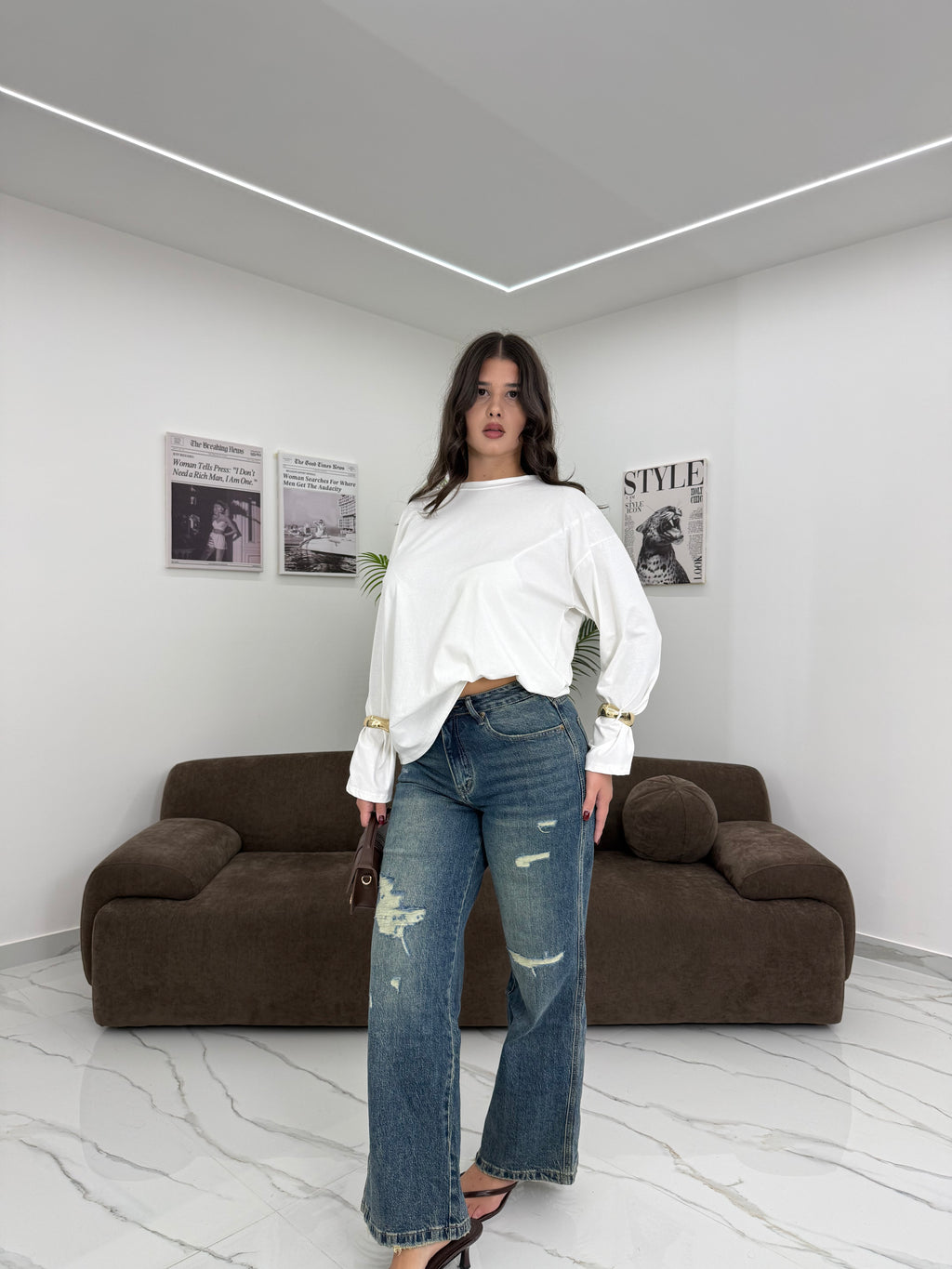JEANS LESSY WIDE LEG