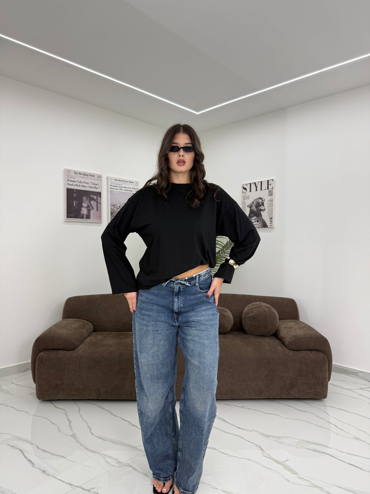MAGLIA COTONE BASIC SENZA SPALLINE