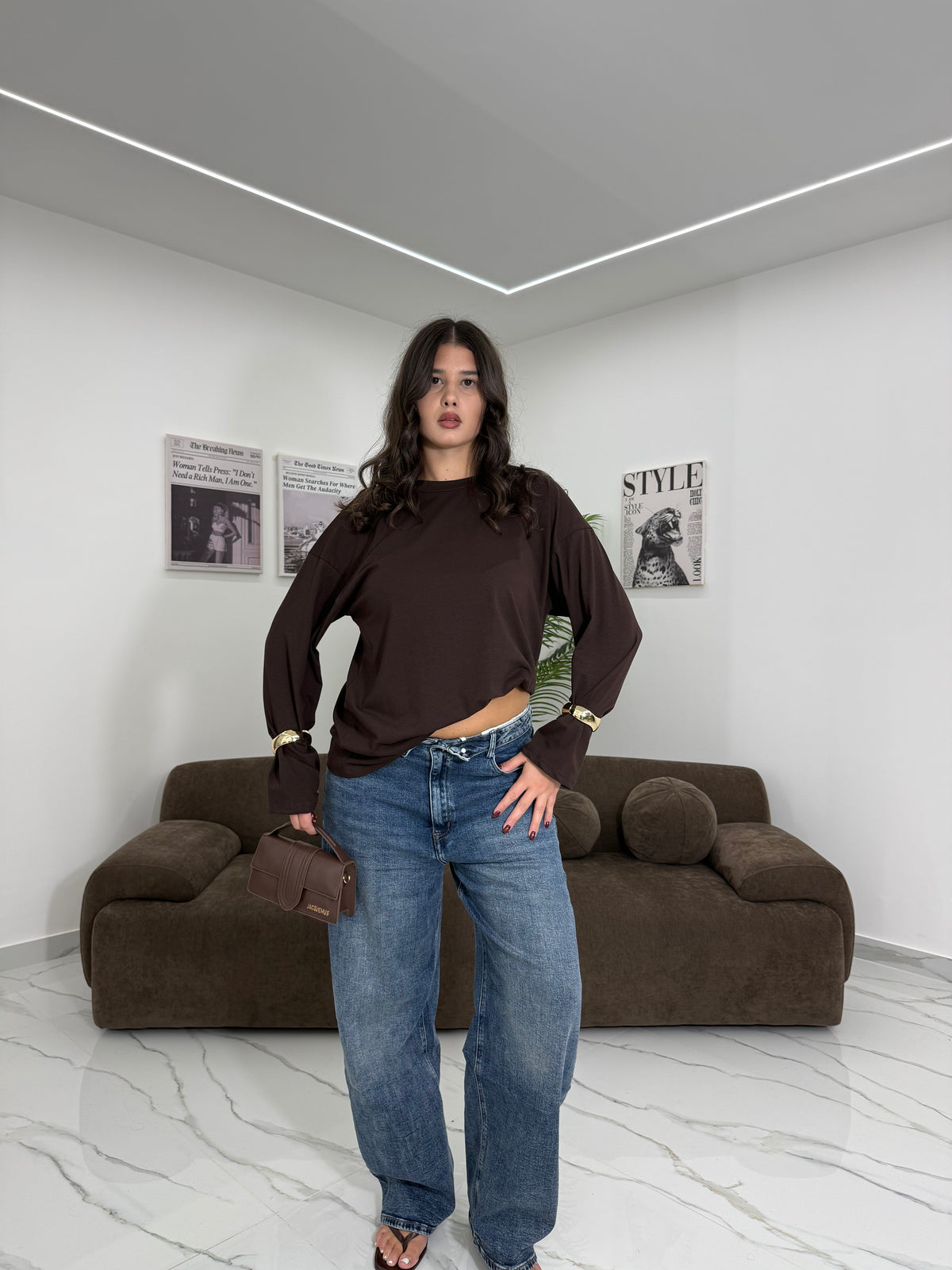 MAGLIA COTONE BASIC SENZA SPALLINE
