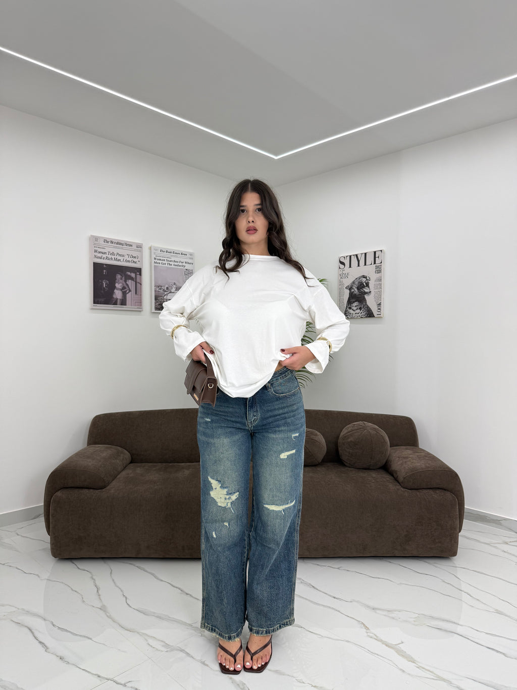JEANS LESSY WIDE LEG