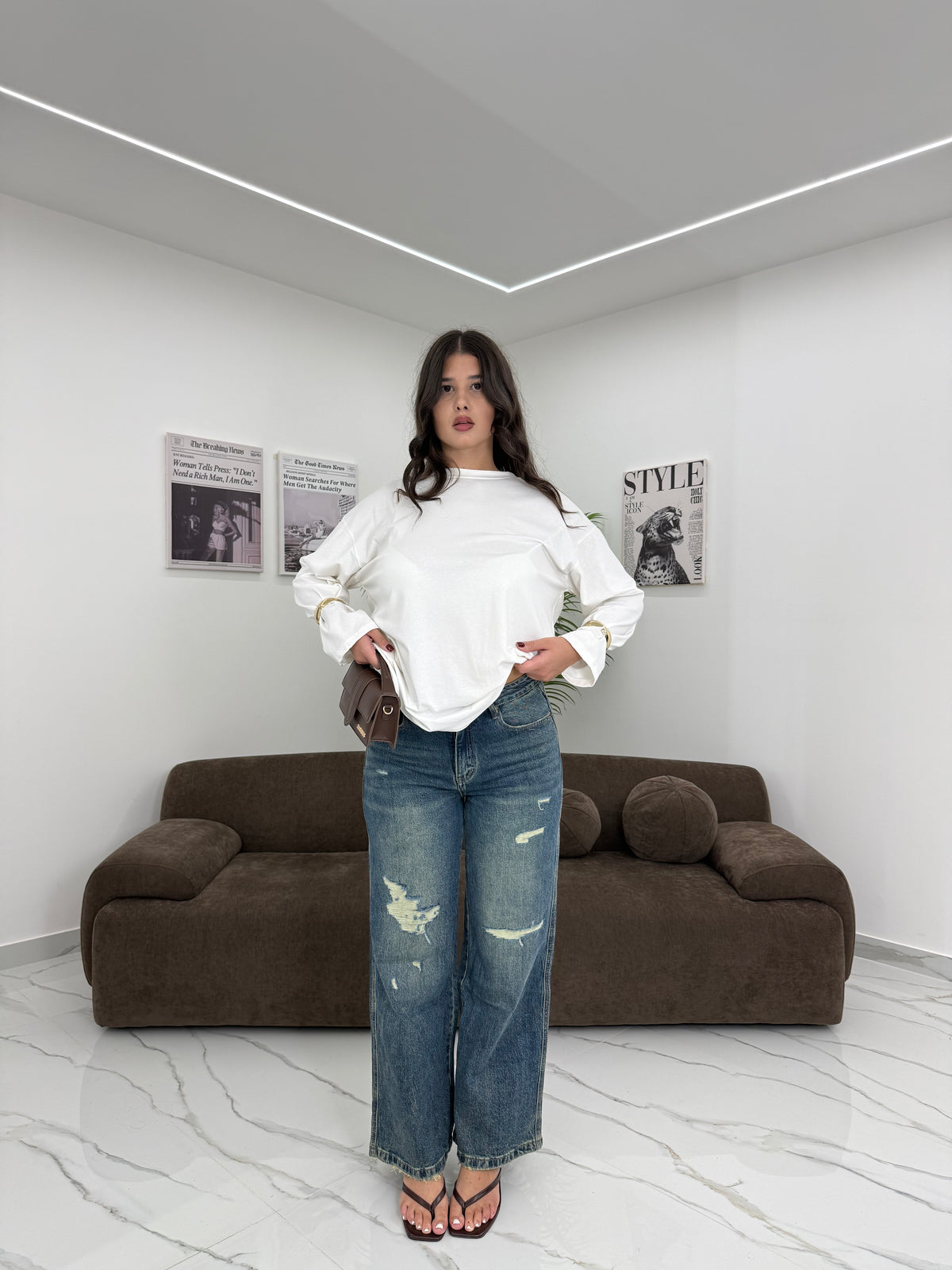 JEANS LESSY WIDE LEG