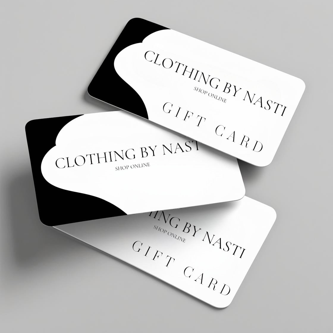 GIFT CARD CLOTHING BY NASTY